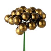Vickerman 6" Chocolate Shiny Ball Pick (2 pack)