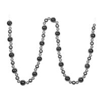 Vickerman 9' Silver Assorted Ball Garland