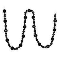 Vickerman 9' Black Assorted Ball Garland