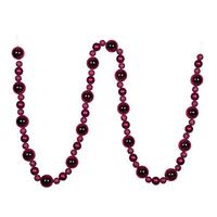 Vickerman 9' Berry Red Assorted Ball Garland