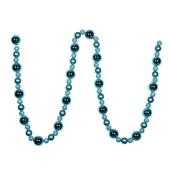9' Baby Blue Assorted Ball Garland