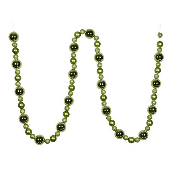 9' Celadon Assorted Ball Garland