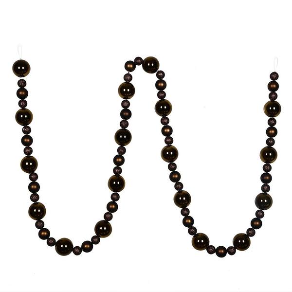 9' Chocolate Assorted Ball Garland