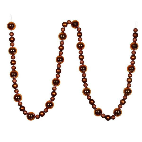 9' Copper Assorted Ball Garland
