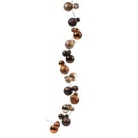 Vickerman 6' Cafe Latte / Chocolate / Copper Assorted Ball Garland
