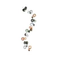 Vickerman 6' Cafe Latte / Wrought Iron / Silver Assorted Ball Garland