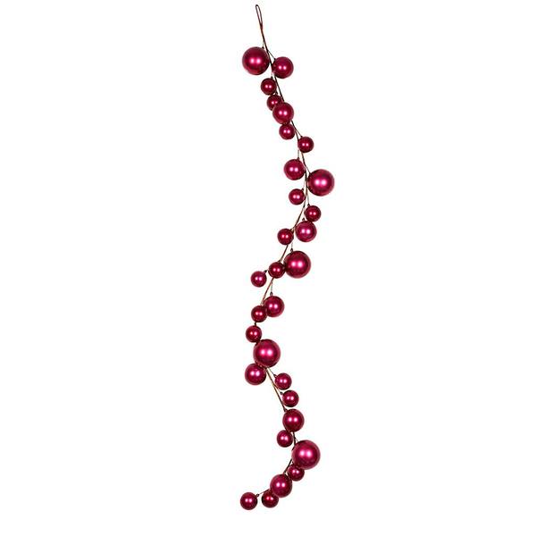 6' Mauve Candy Ball Garland