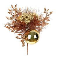 Vickerman 8" Gold / Rose Gold Ornament Pick (3 pack)