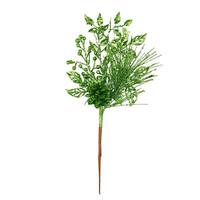 Vickerman 10" Lime Pinecone Glitter Leaf Pick (12 pack)