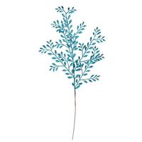Vickerman 25" Turquoise Ruscus Glitter Jewel Spray (12 pack)