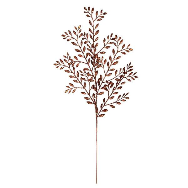 25" Chocolate Ruscus Glitter Jewel Spray (12 pack)