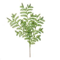 Vickerman 22" Lime Bipinnate Glitter Leaf Spray (12 pack)
