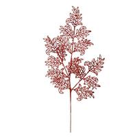 Vickerman 22" Red Glitter Lace Holly Leaf Spray (12 pack)