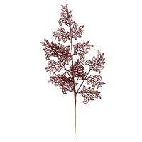Vickerman 22" Burgundy Glitter Lace Holly Leaf Spray (12 pack)