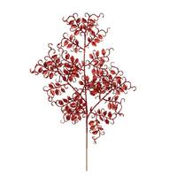 Vickerman 22" Red Glitter Mini Ruscus Leaf Spray (12 pack)