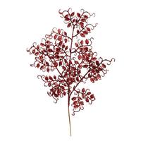Vickerman 22" Burgundy Glitter Mini Ruscus Leaf Spray (12 pack)