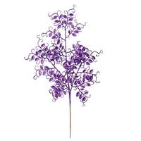 Vickerman 22" Purple Glitter Mini Ruscus Leaf Spray (12 pack)