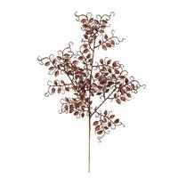 Vickerman 22" Chocolate Glitter Mini Ruscus Leaf Spray (12 pack)