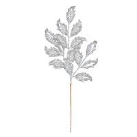 Vickerman 22" Silver Glitter Mistletoe Leaf Spray (12 pack)