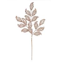 Vickerman 22" Rose Gold Glitter Mistletoe Leaf Spray (12 pack)