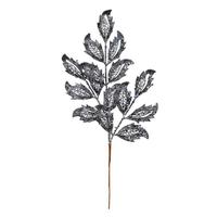 Vickerman 22" Gunmetal Glitter Mistletoe Leaf Spray (12 pack)