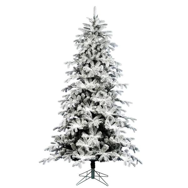 5.5' x 44" Artificial Flocked York Spruce
