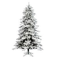 Vickerman 4.5' x 38" Artificial Flocked York Spruce