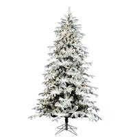 Vickerman 7.5' x 56" Artificial Flocked York Spruce 650 Color Changing LED Lights