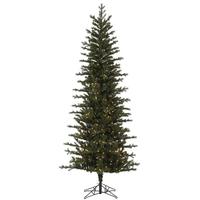 Vickerman 10' x 49" Artificial Hillside Pencil Spruce 750 Clear Miniature Lights