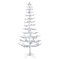 Vickerman 6' x 35" Crystal Drop Tree 600 Pure White LED Lights