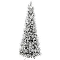Vickerman 5' x 23" Artificial Flocked Ames Pencil Pine