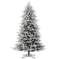 Vickerman 8.5' x 61" Artificial Flocked Aspen Fir