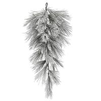 Vickerman 42" Artificial Flocked Alder Long Needle Pine Teardrop