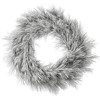 Vickerman 36" Artificial Flocked Alder Needle Pine Wreath