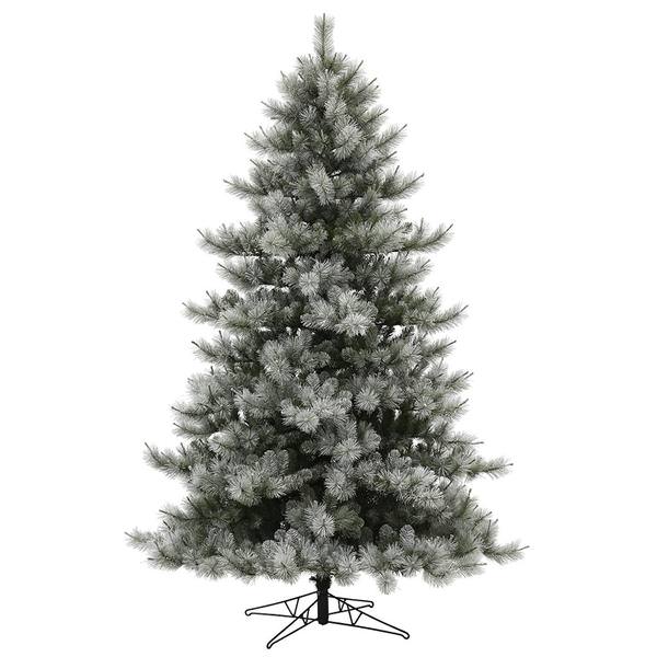 7.5' x 59" Artificial Flocked Cayce Pine