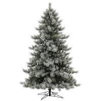 Vickerman 7.5' x 59" Artificial Flocked Cayce Pine