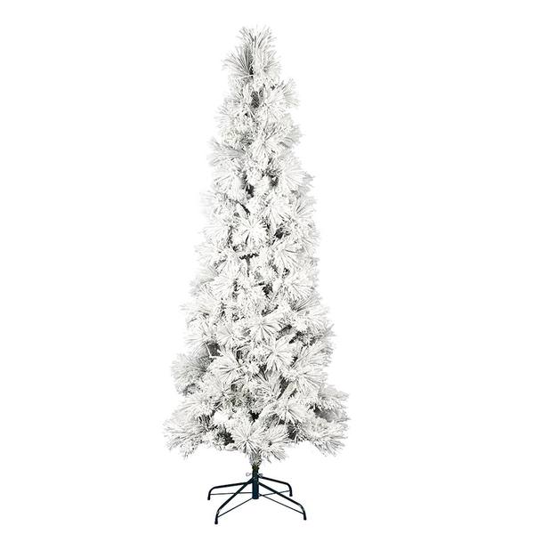 6' x 30" Artificial Flocked Atka Pencil Pine