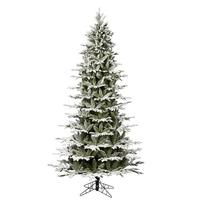 Vickerman 9' x 57" Artificial Flocked Kamas Slim Fraiser Fir 
