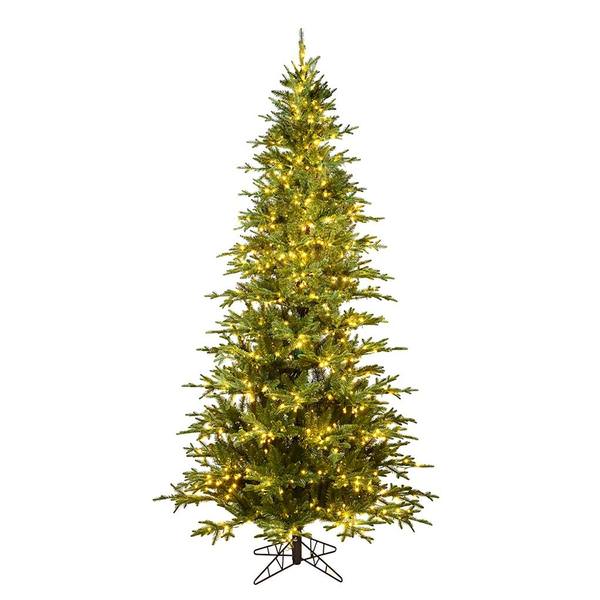 3' x 28" Artificial Kamas Fraiser Fir 250 Warm White or Multi Colored Low Voltage 3MM LED Lights