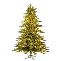 View 10' x 74" Artificial Kamas Fraiser Fir 2700 Warm White Low Voltage 3MM LED Lights