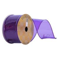 View 2.5"x30' Purple Transparent PVC Ribbon