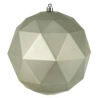 Vickerman 4.75" Wrought Iron Matte Geometric Ball Ornament (4 pack)