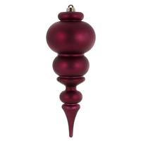 Vickerman 14" Berry Red Matte Finial Ornament