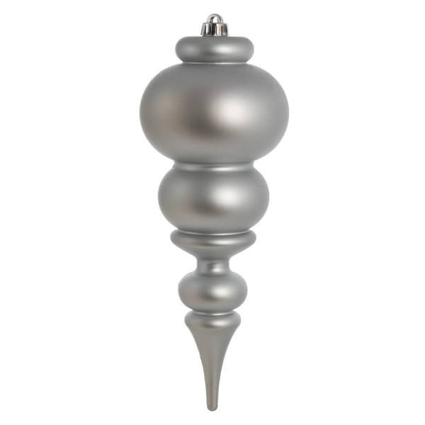 14" Limestone Matte Finial Ornament
