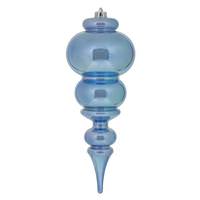 Vickerman 14" Periwinkle Shiny Finial Ornament