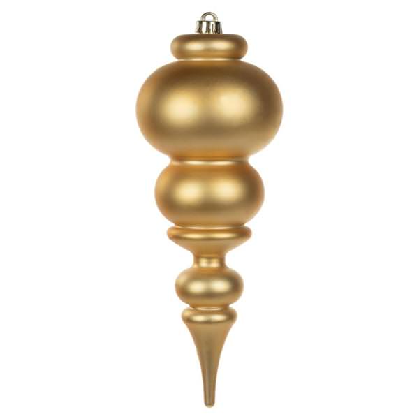 14" Copper / Gold Matte Finial Ornament
