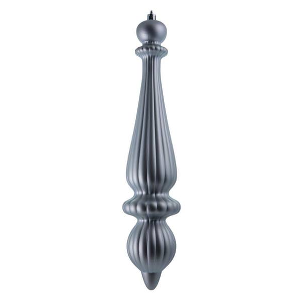 14" Limestone Matte Finial Drop Ornament