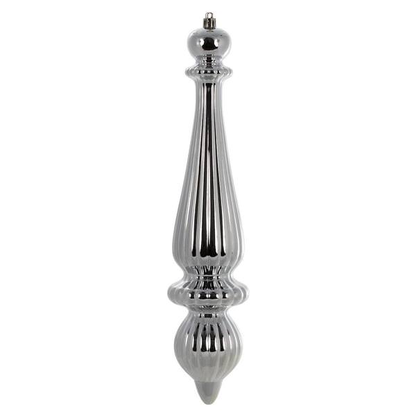 14" Limestone Shiny Finial Drop Ornament