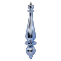 Vickerman 14" Periwinkle Shiny Finial Drop Ornament