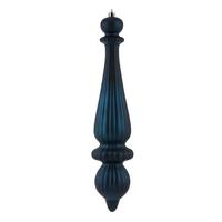 Vickerman 14" Midnight Blue Matte Finial Drop Ornament